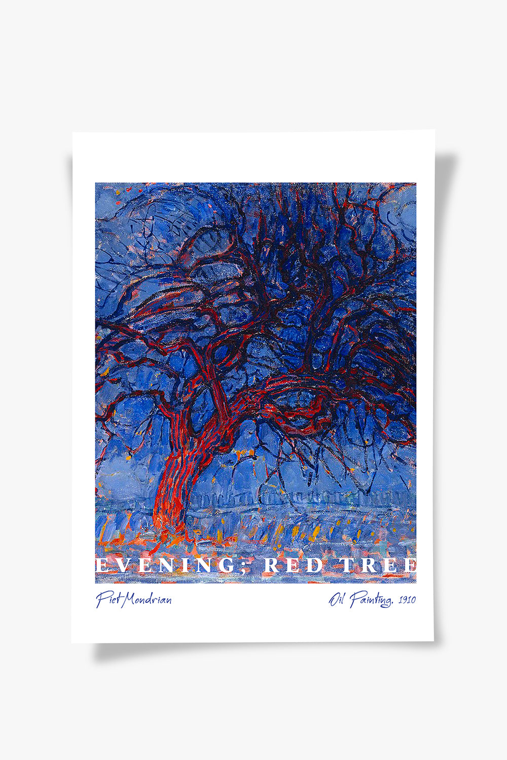 ODA.products-Evening; Red Tree, Piet Mondrian | Ünlü Ressam Tablosu-Tablo-5-Milagron.com