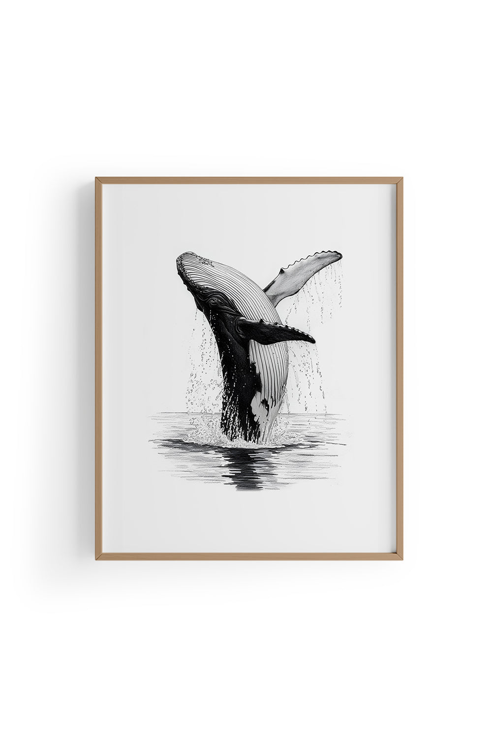 Karakalem Koleksiyonu Balina Posteri - 2