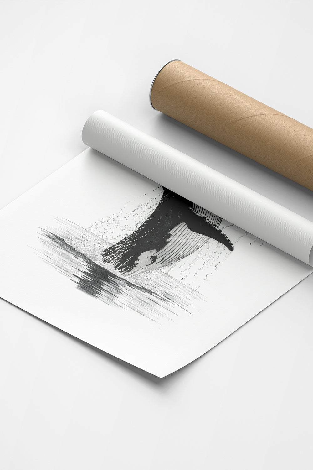 Karakalem Koleksiyonu Balina Posteri - 5