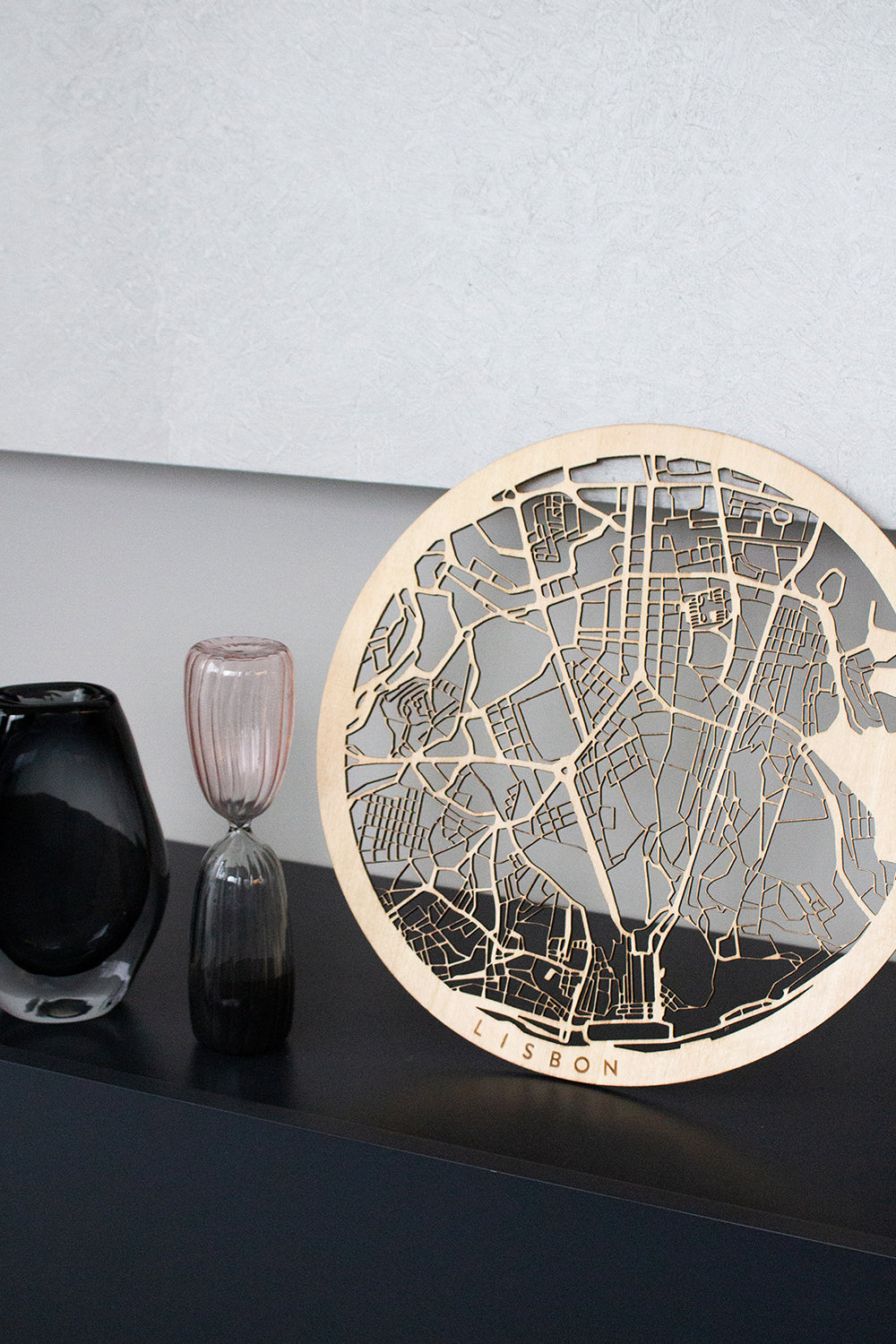 ODA.products-Lisbon Ahşap Şehir Haritası-Duvar Dekorları-3-Milagron.com