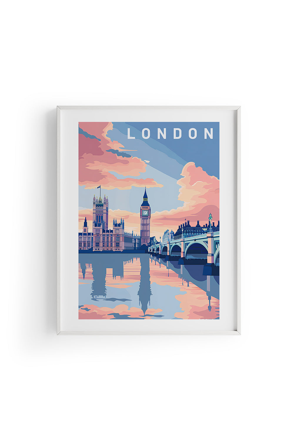 ODA.products-London İllüstrasyon Şehir Tablo-Tablo-1-Milagron.com