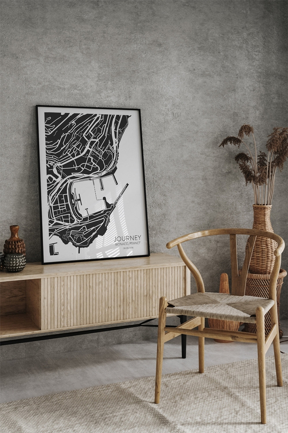 ODA.products-Monaco Kişiselleştirilebilir Şehir Haritası-Tablo-1-Milagron.com