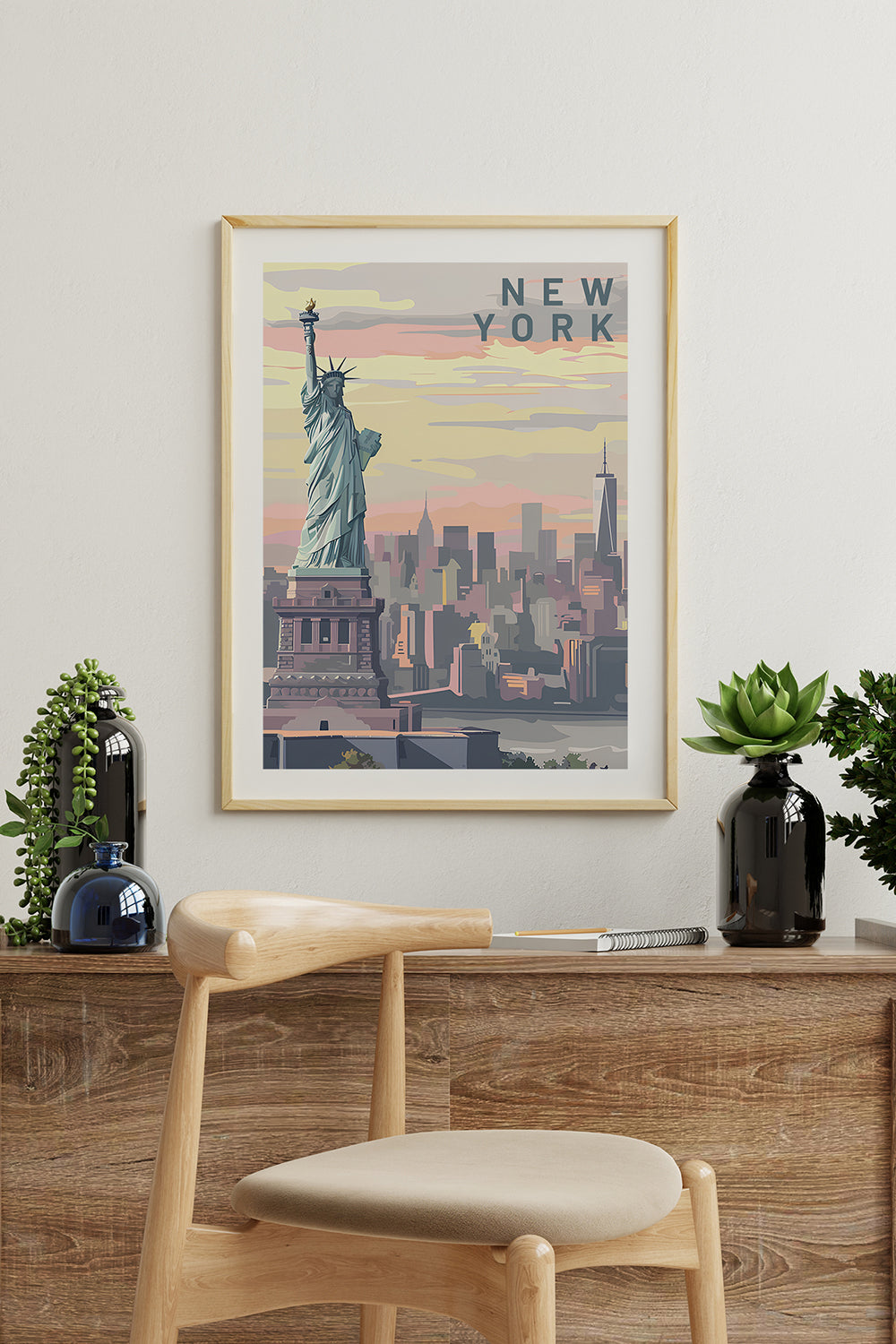 ODA.products-New York İllüstrasyon Şehir Tablo-Tablo-1-Milagron.com