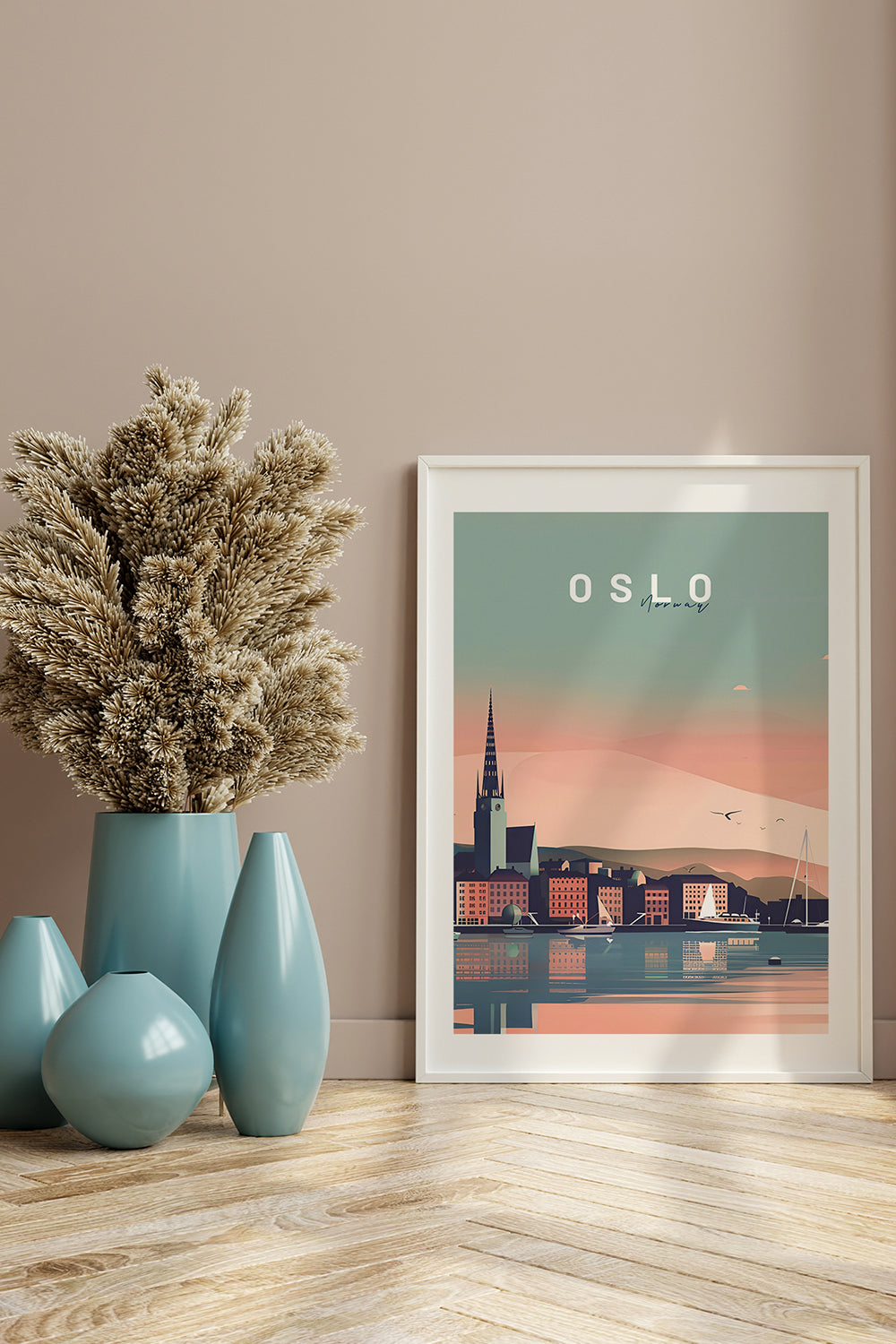 ODA.products-Oslo İllüstrasyon Şehir Tablo-Tablo-4-Milagron.com