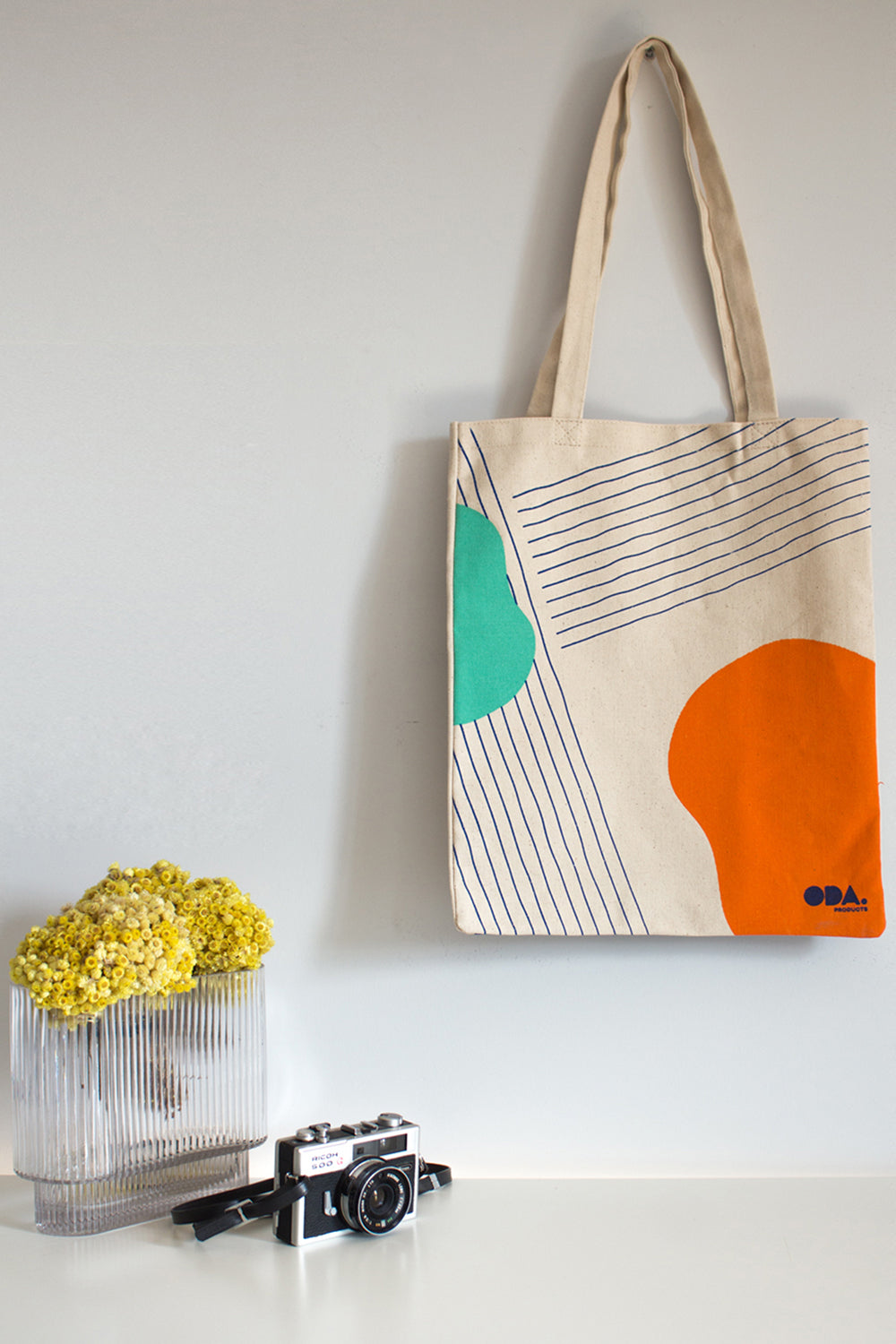 ODA.products-Renkli Desenli Kanvas Çanta-Bez Çanta-3-Milagron.com