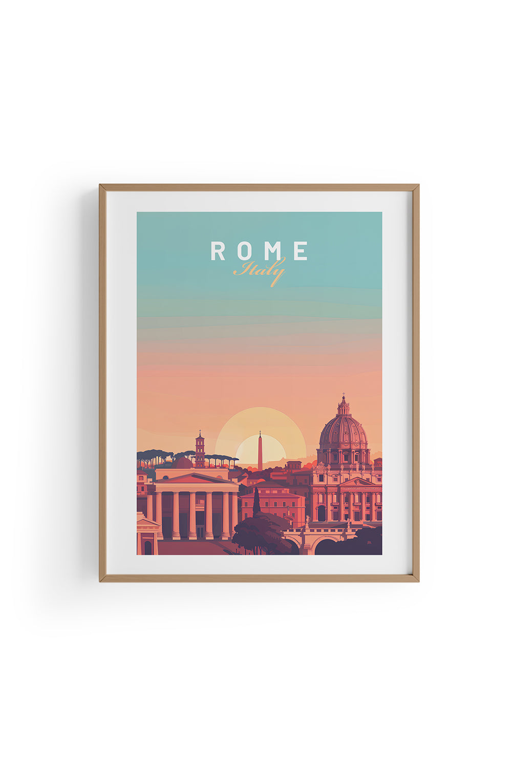 ODA.products-Rome İllüstrasyon Şehir Tablo-Tablo-4-Milagron.com