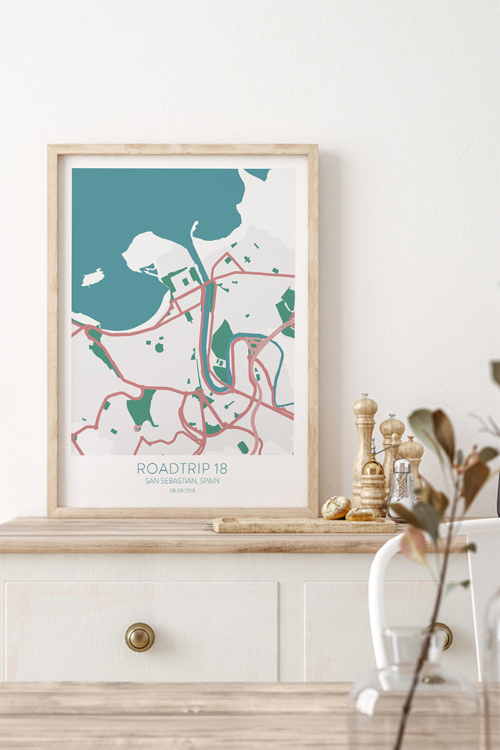 ODA.products-San Sebastian Kişiselleştirilebilir Şehir Haritası-Tablo-1-Milagron.com