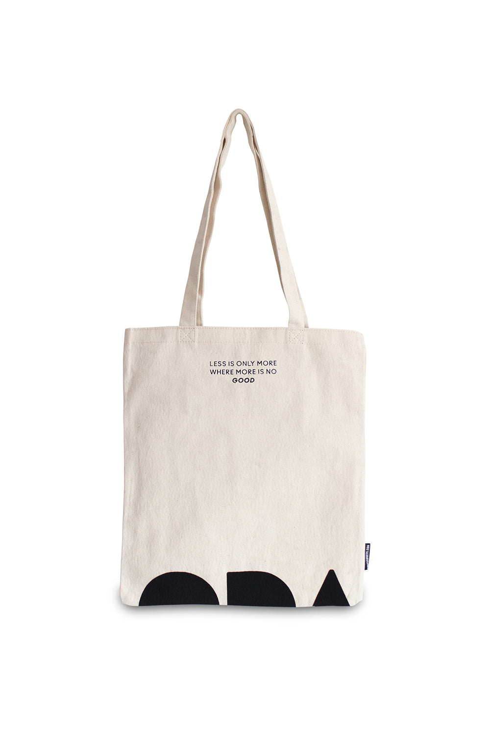 ODA.products-Siyah Beyaz Desenli Kanvas Çanta-Bez Çanta-2-Milagron.com