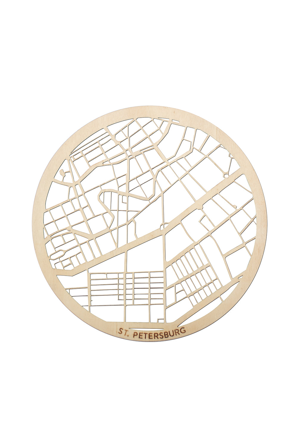 ODA.products-St. Petersburg Ahşap Şehir Haritası-Duvar Dekorları-1-Milagron.com