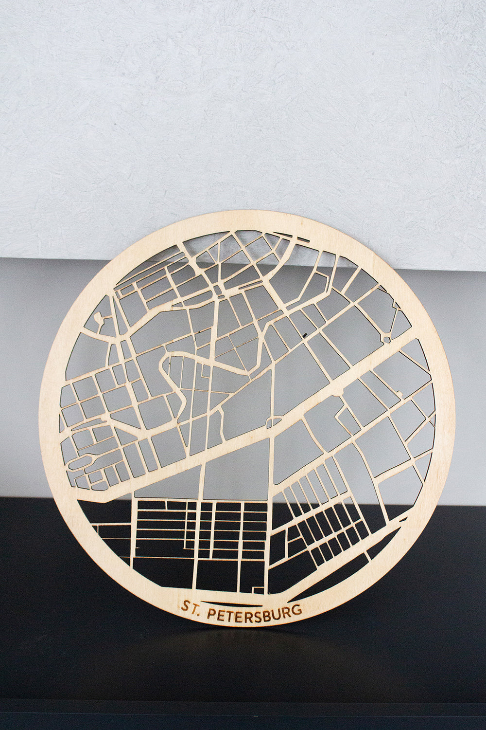 ODA.products-St. Petersburg Ahşap Şehir Haritası-Duvar Dekorları-2-Milagron.com