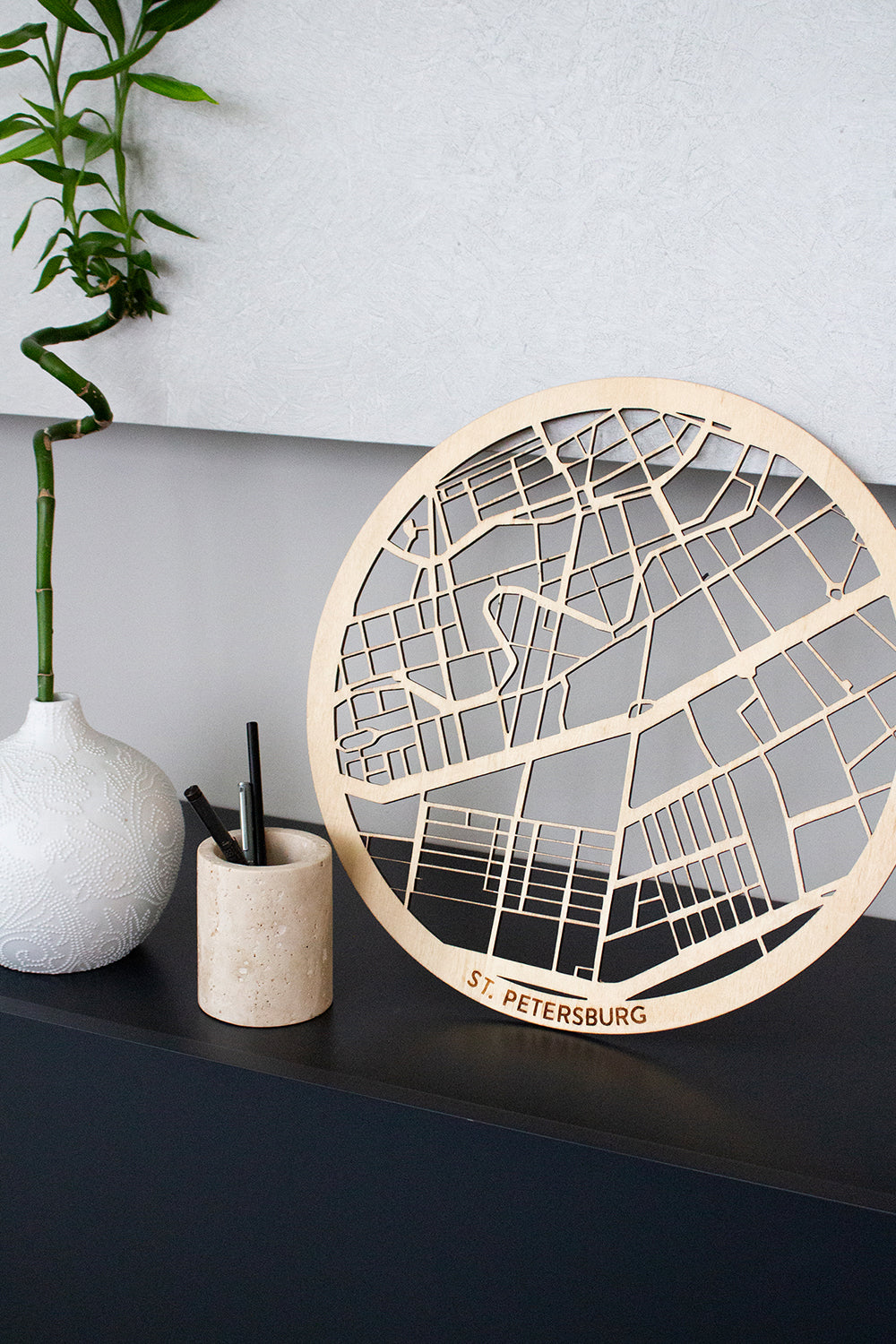 ODA.products-St. Petersburg Ahşap Şehir Haritası-Duvar Dekorları-3-Milagron.com