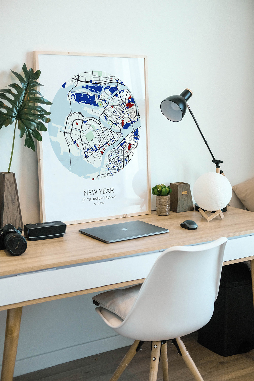 ODA.products-St. Petersburg Kişiselleştirilebilir Şehir Haritası-Tablo-1-Milagron.com