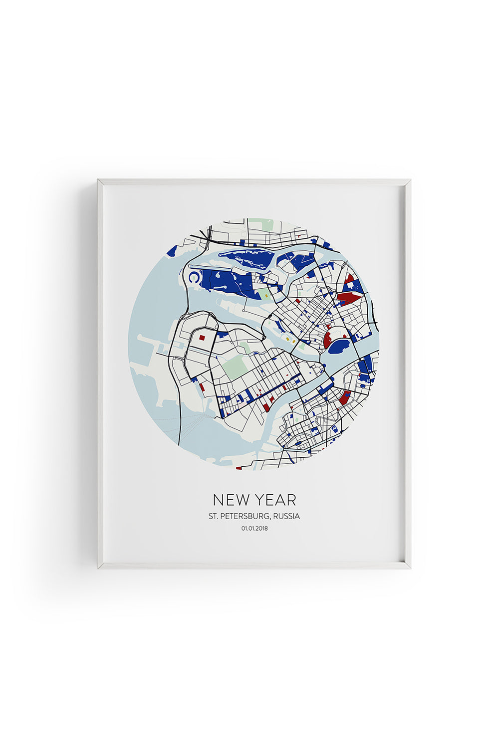 ODA.products-St. Petersburg Kişiselleştirilebilir Şehir Haritası-Tablo-2-Milagron.com