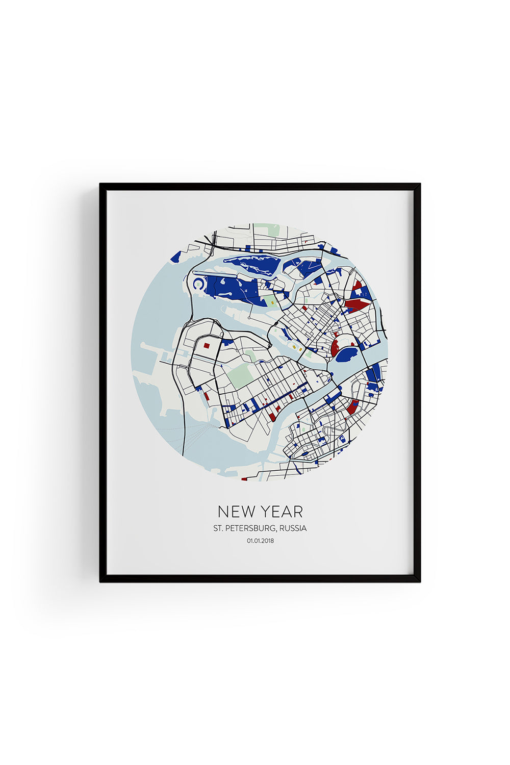 ODA.products-St. Petersburg Kişiselleştirilebilir Şehir Haritası-Tablo-4-Milagron.com