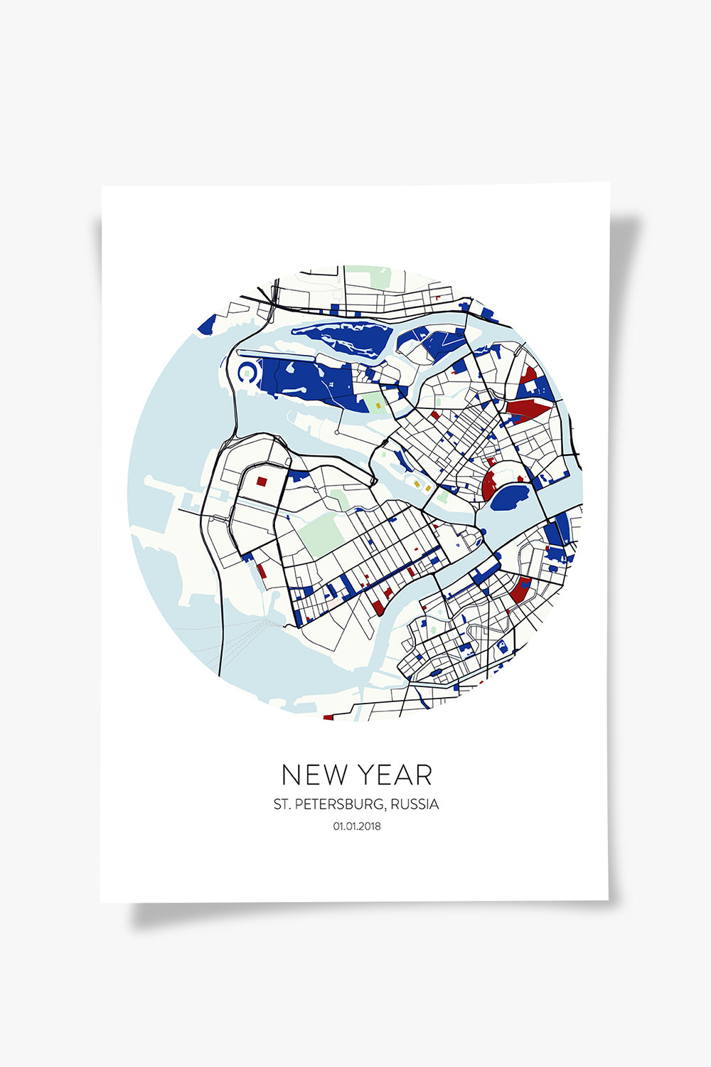 ODA.products-St. Petersburg Kişiselleştirilebilir Şehir Haritası-Tablo-5-Milagron.com