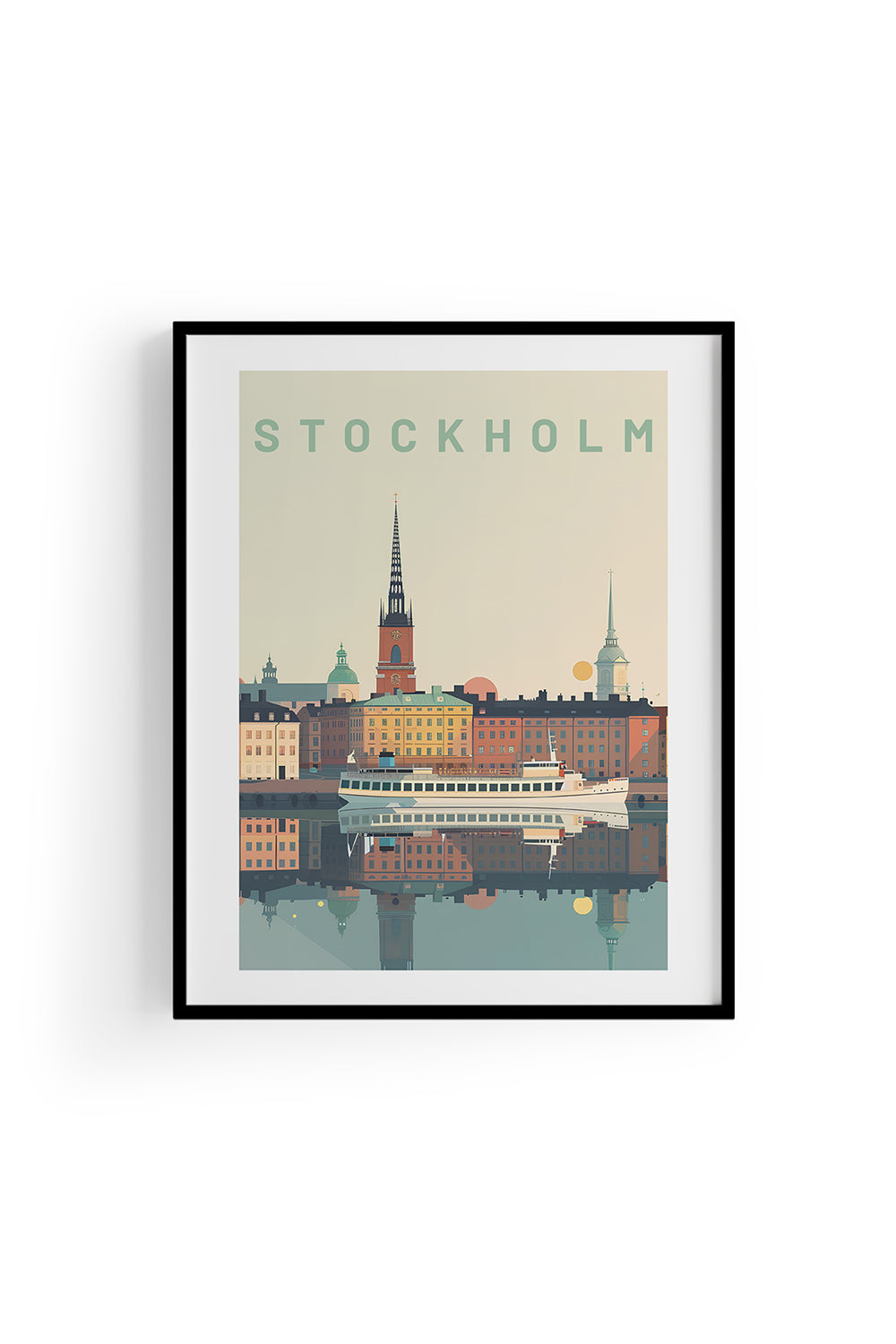 ODA.products-Stockholm İllüstrasyon Şehir Tablo-Tablo-2-Milagron.com