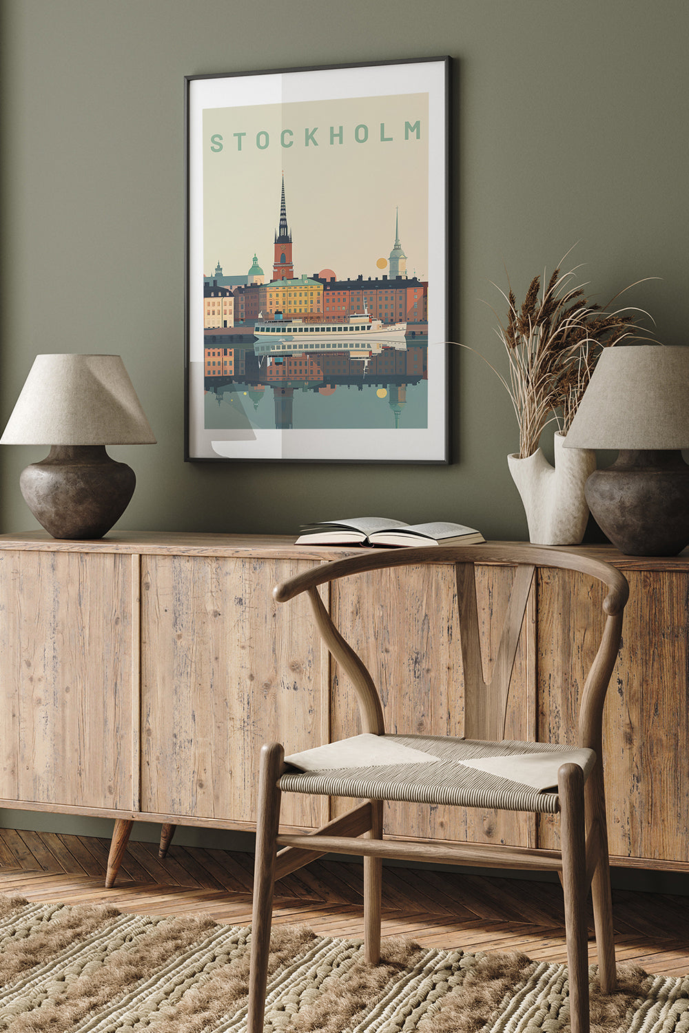 ODA.products-Stockholm İllüstrasyon Şehir Tablo-Tablo-4-Milagron.com