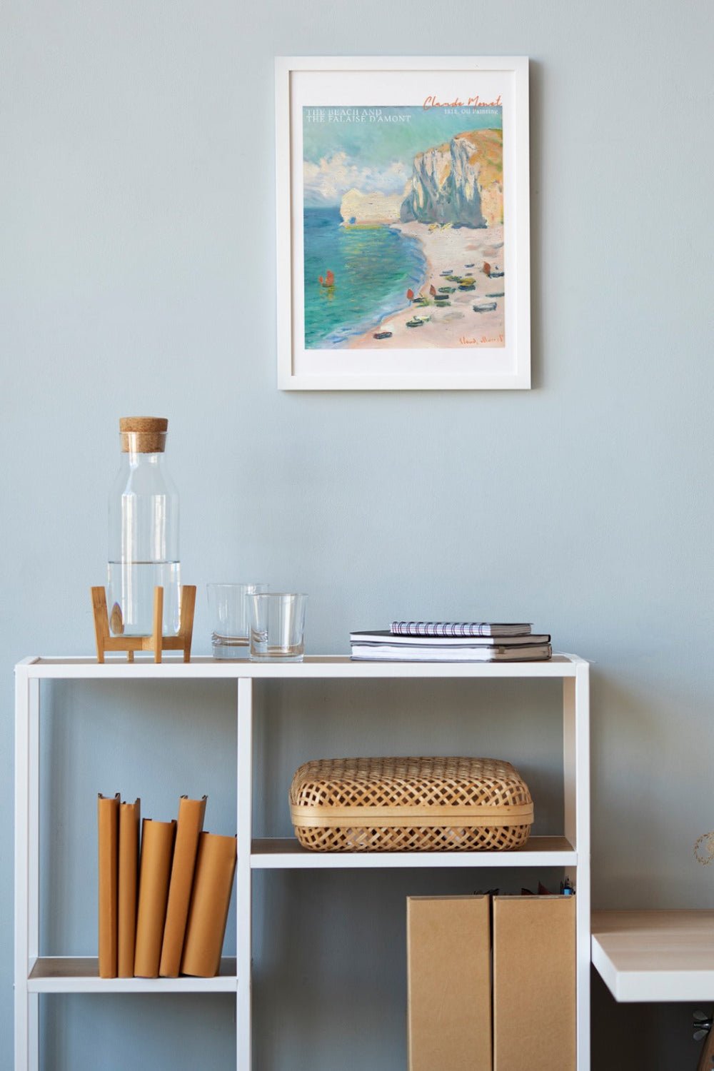 ODA.products-The Beach And The Falaise D'amont, Claude Monet | Ünlü Ressam Tablosu-Tablo-1-Milagron.com