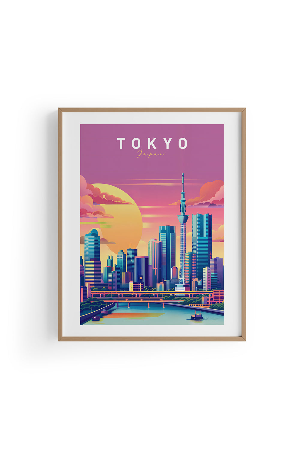 ODA.products-Tokyo İllüstrasyon Şehir Posteri-Tablo-2-Milagron.com