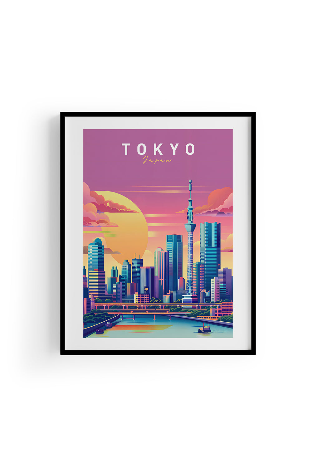 ODA.products-Tokyo İllüstrasyon Şehir Posteri-Tablo-3-Milagron.com