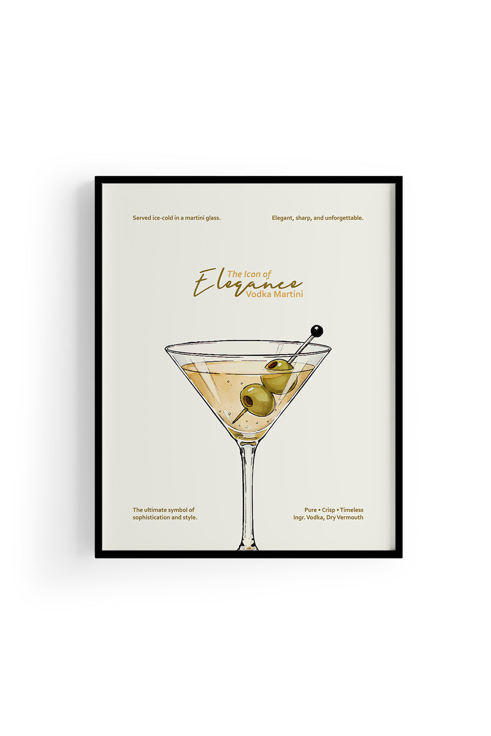 Vodka Martini Kokteyl Posteri - 2