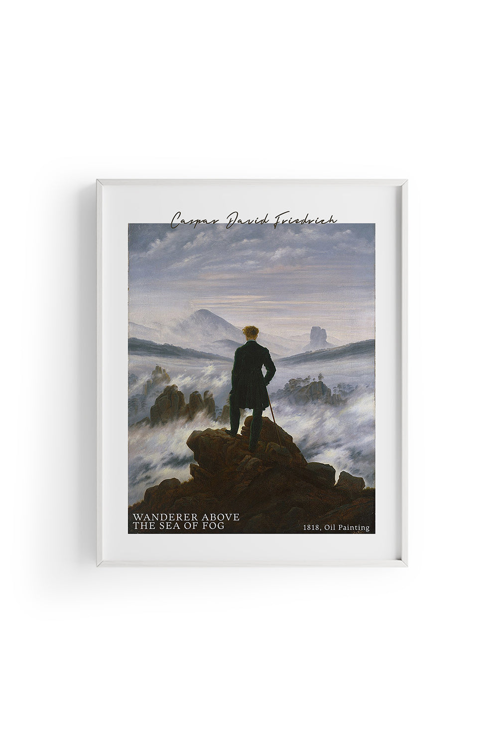 ODA.products-Wanderer Above The Sea Of Fog, Caspar David Friedrich | Ünlü Ressam Tablosu-Tablo-4-Milagron.com