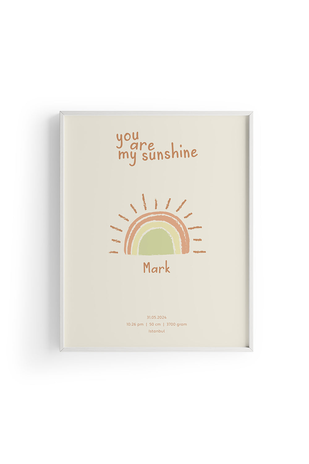 ODA.products-You Are My Sunshine | Çocuk Odası Tablo-Tablo-2-Milagron.com