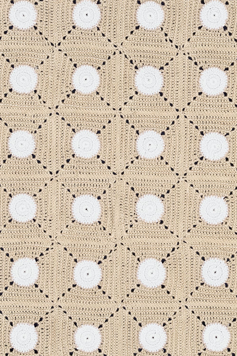 OHM Handmade-Bej Beyaz Tiny Dots El İşi Dantel Örtü-Dantel Örtüler-3-Milagron.com