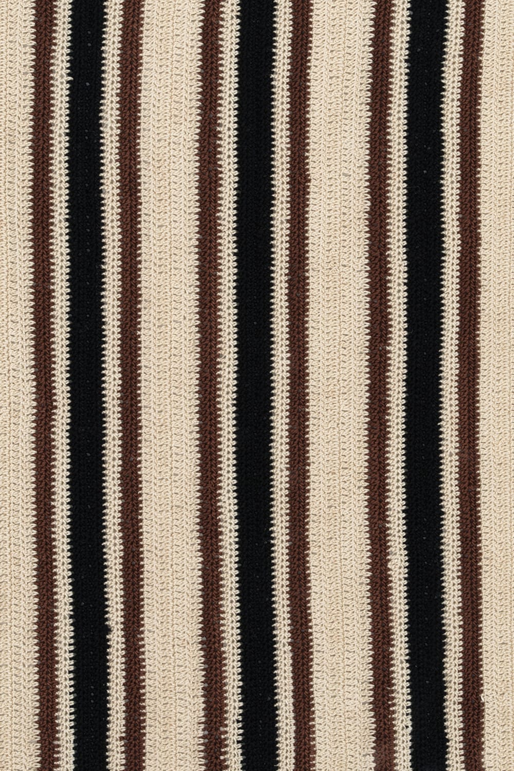 OHM Handmade-Bej Kahverengi Siyah Stripes El İşi Dantel Örtü-Dantel Örtüler-3-Milagron.com