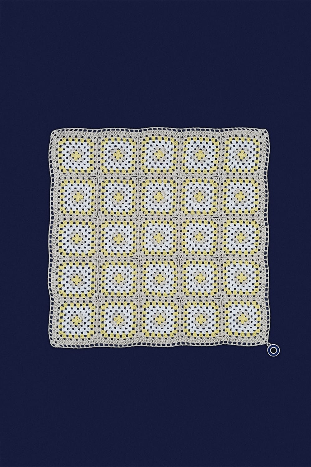 OHM Handmade-Bej Sarı Krem Granny El İşi Dantel Örtü-Dantel Örtüler-1-Milagron.com