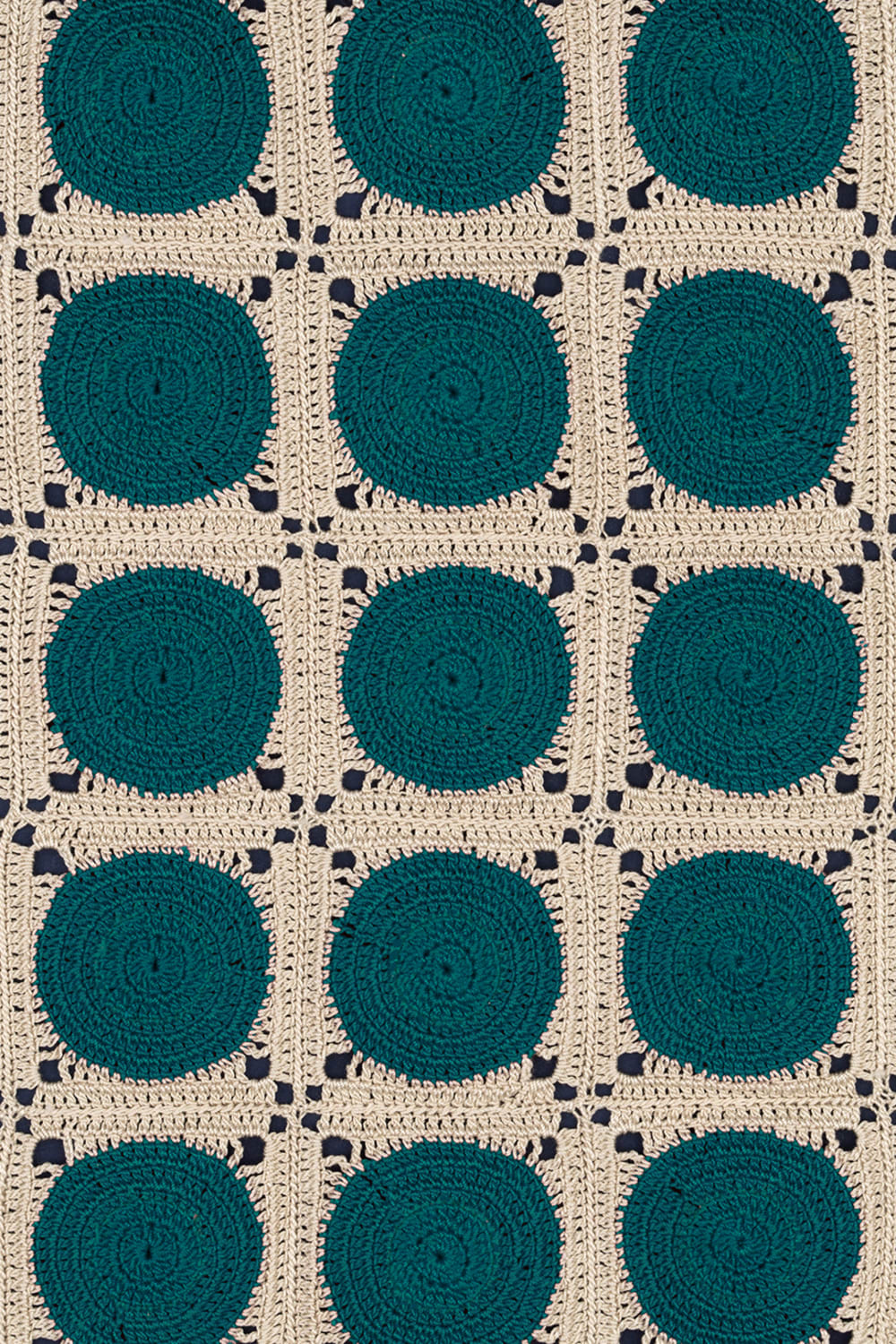 OHM Handmade-Bej Yeşil Dots El İşi Dantel Örtü-Dantel Örtüler-3-Milagron.com