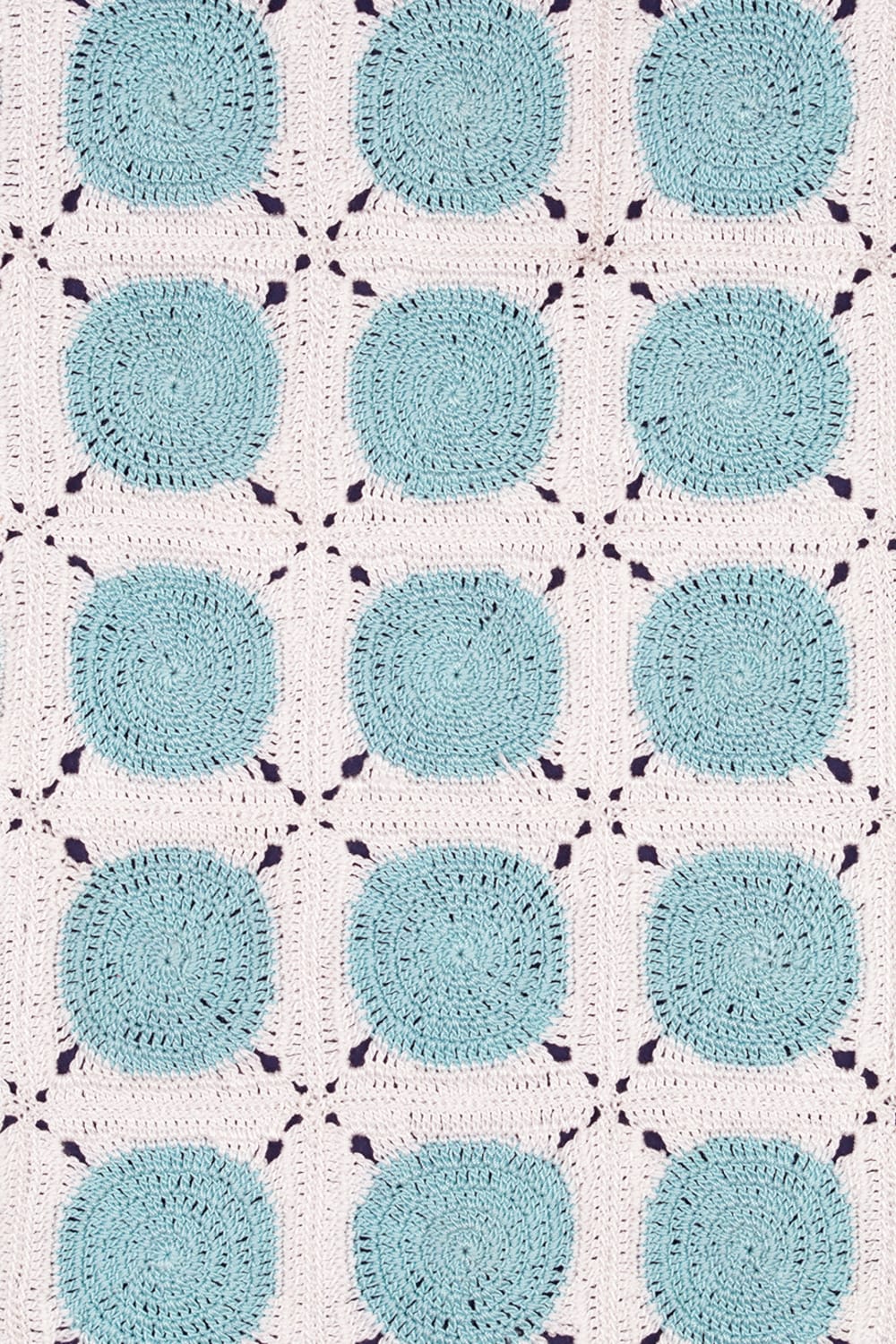 OHM Handmade-Beyaz Mavi Dots El İşi Dantel Örtü-Dantel Örtüler-3-Milagron.com