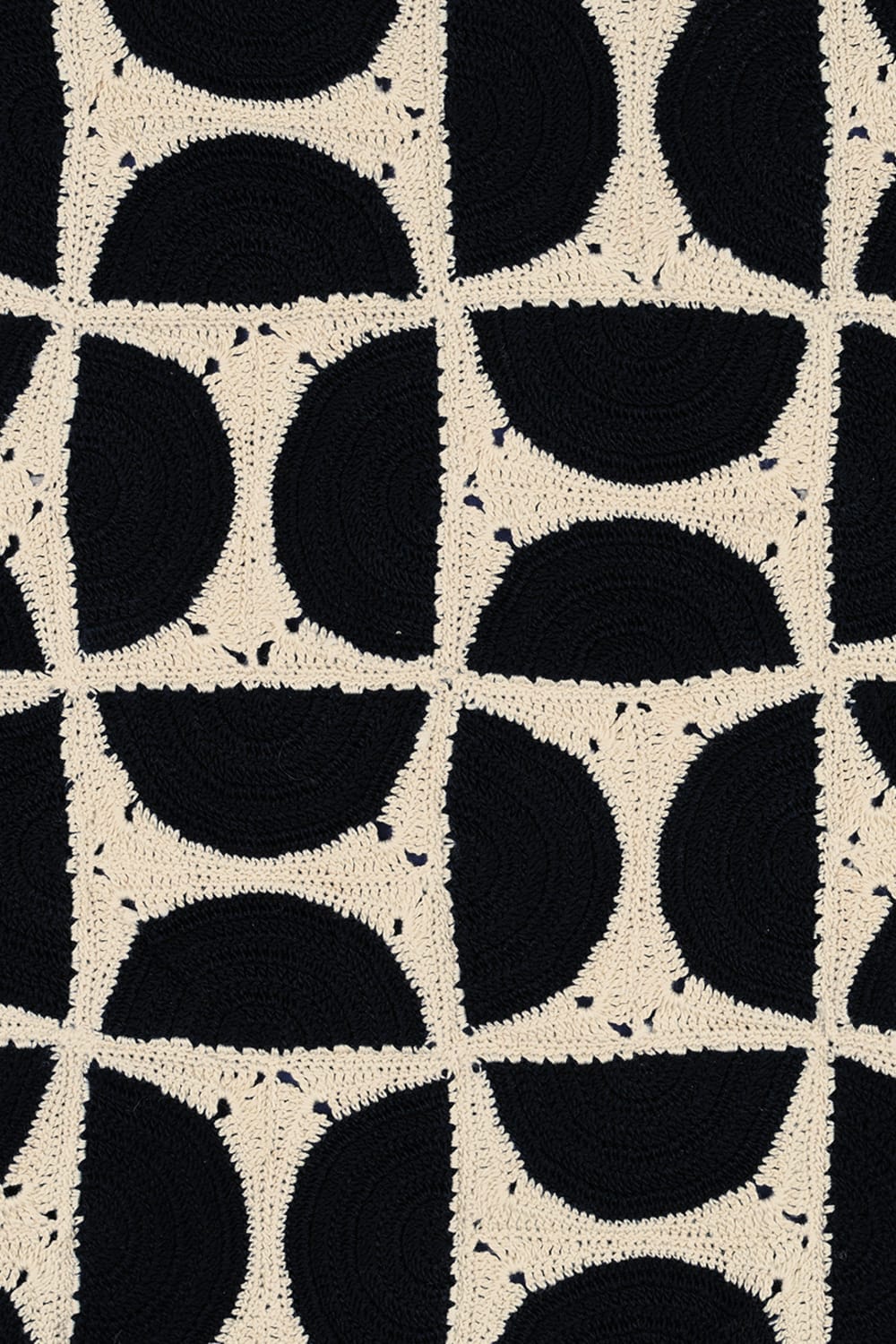 OHM Handmade-Krem Siyah Circus El İşi Dantel Örtü-Dantel Örtüler-3-Milagron.com