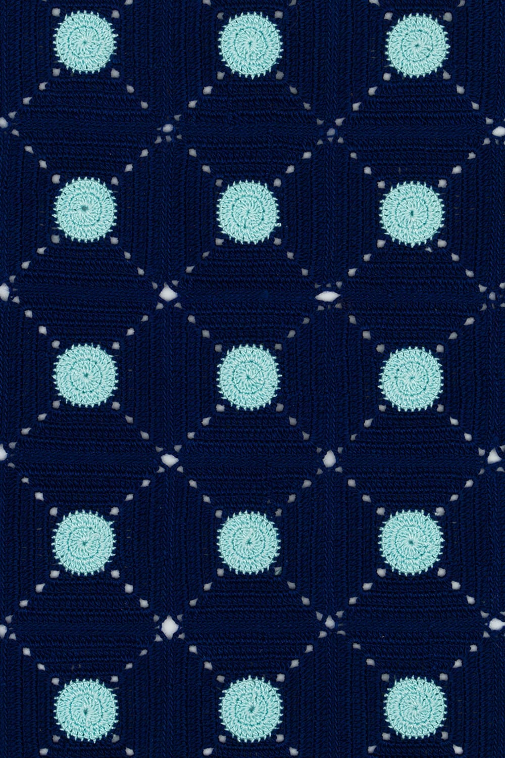 OHM Handmade-Lacivert Mavi Tiny Dots El İşi Dantel-Dantel Örtüler-3-Milagron.com