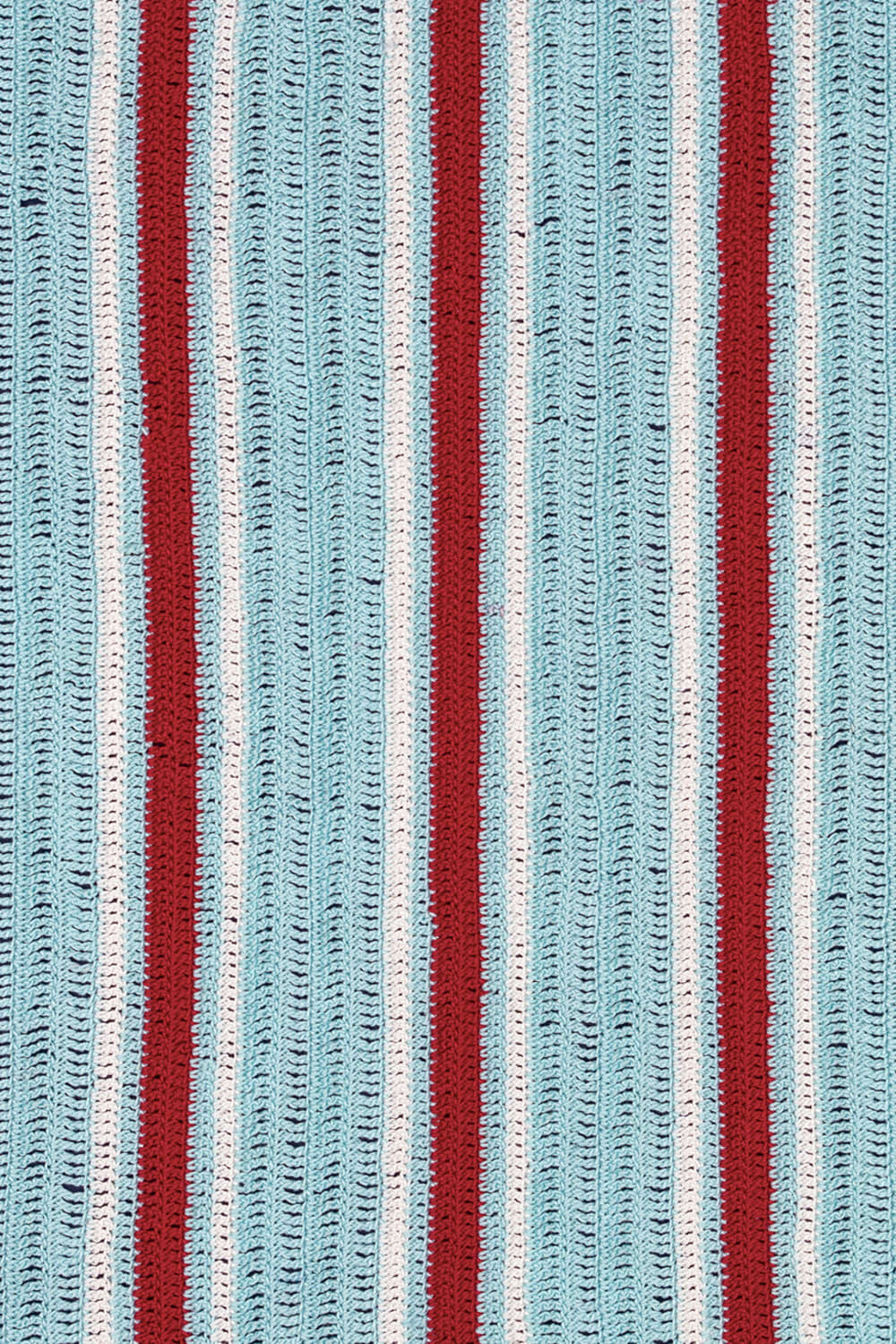 OHM Handmade-Mavi Krem Kırmızı Stripes El İşi Dantel Örtü-Dantel Örtüler-3-Milagron.com