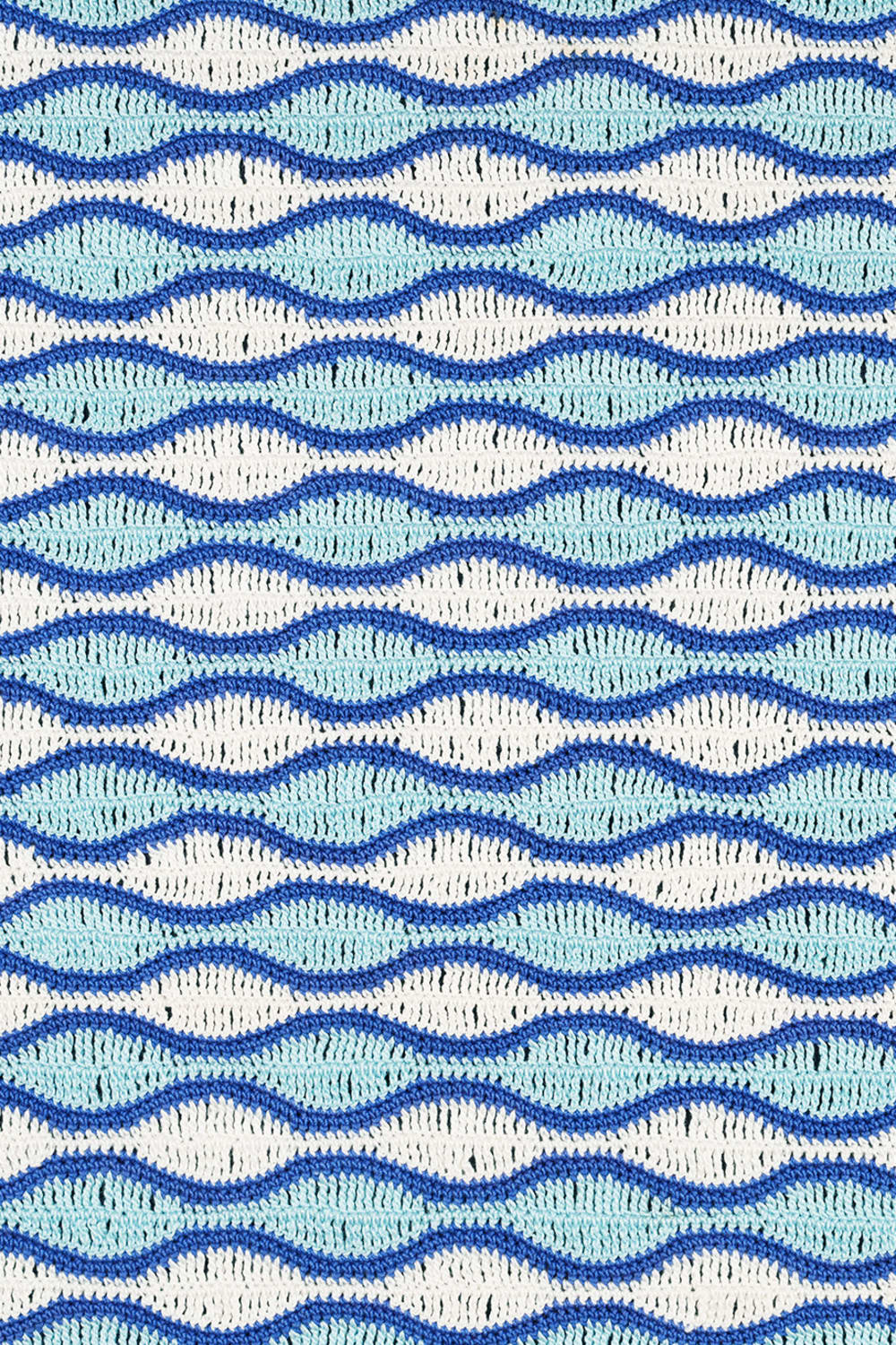 OHM Handmade-Mavi Saks Krem Waves El İşi Dantel Örtü-Dantel Örtüler-3-Milagron.com