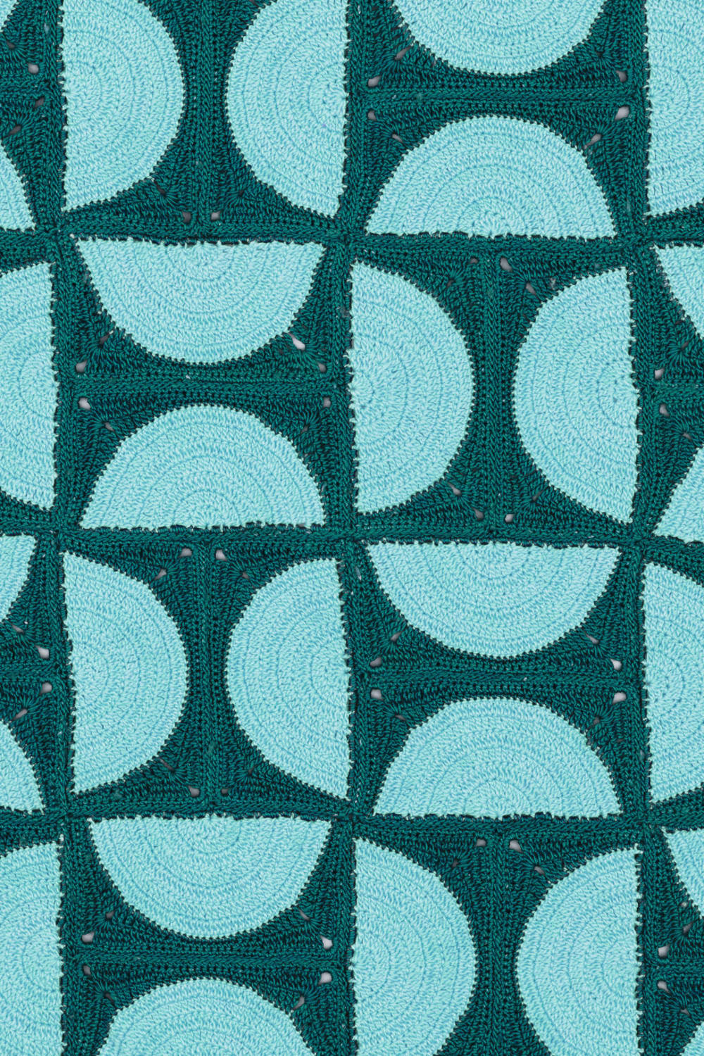 OHM Handmade-Mavi Yeşil Circus El İşi Dantel Örtü-Dantel Örtüler-3-Milagron.com