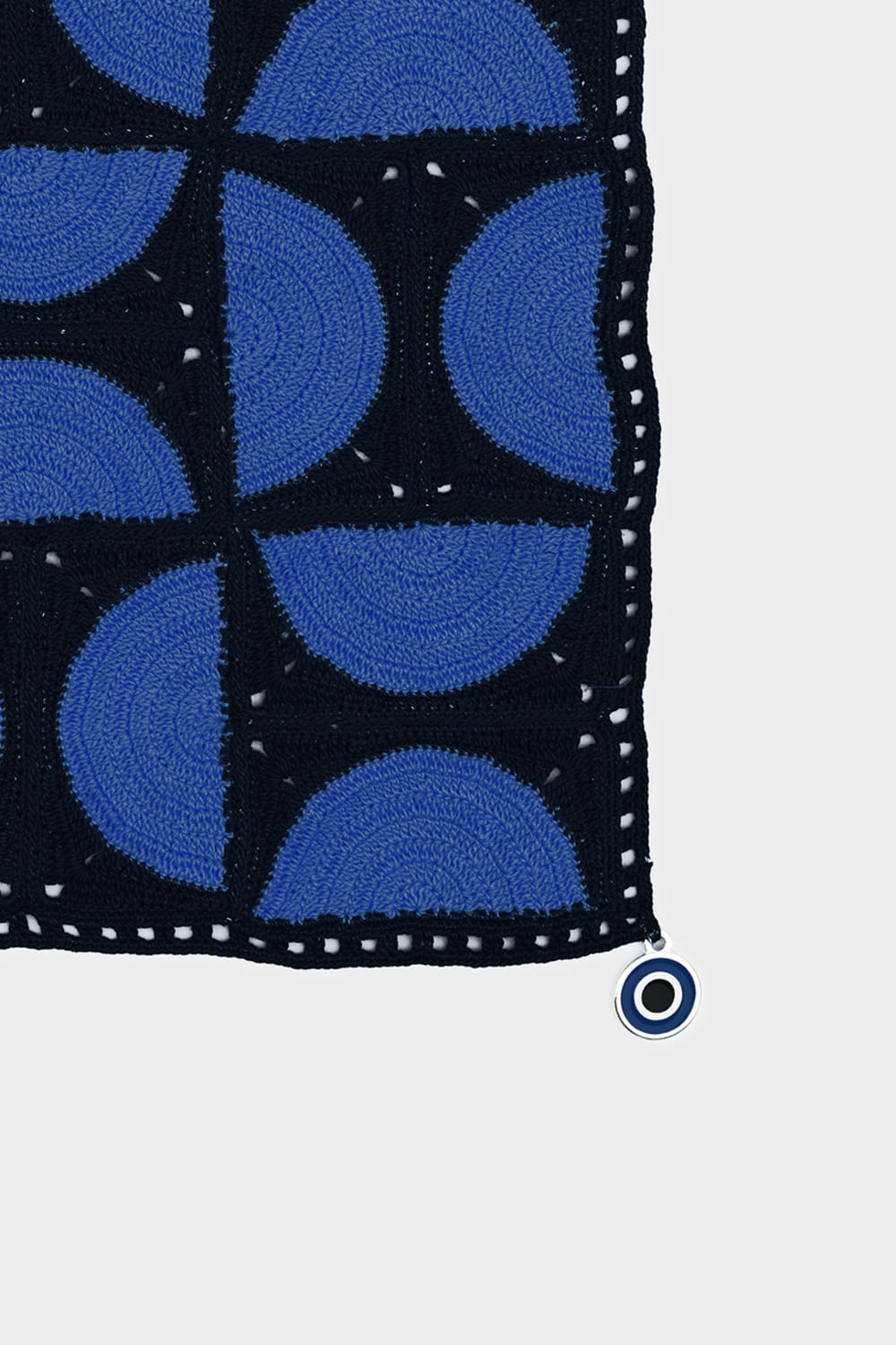 OHM Handmade-Saks Siyah Circus El İşi Dantel Örtü-Dantel Örtüler-2-Milagron.com