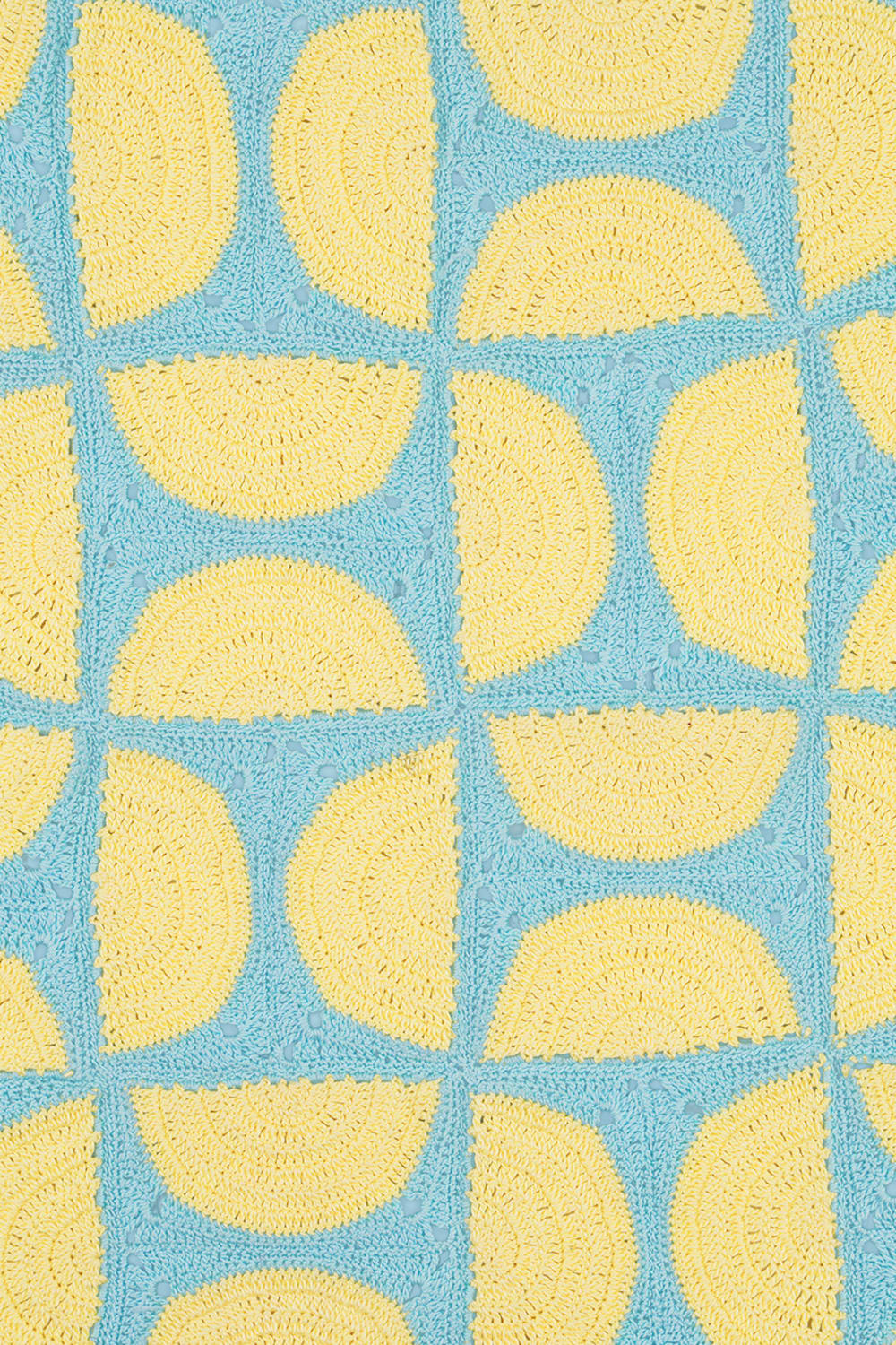 OHM Handmade-Sarı Mavi Circus El İşi Dantel Örtü-Dantel Örtüler-3-Milagron.com