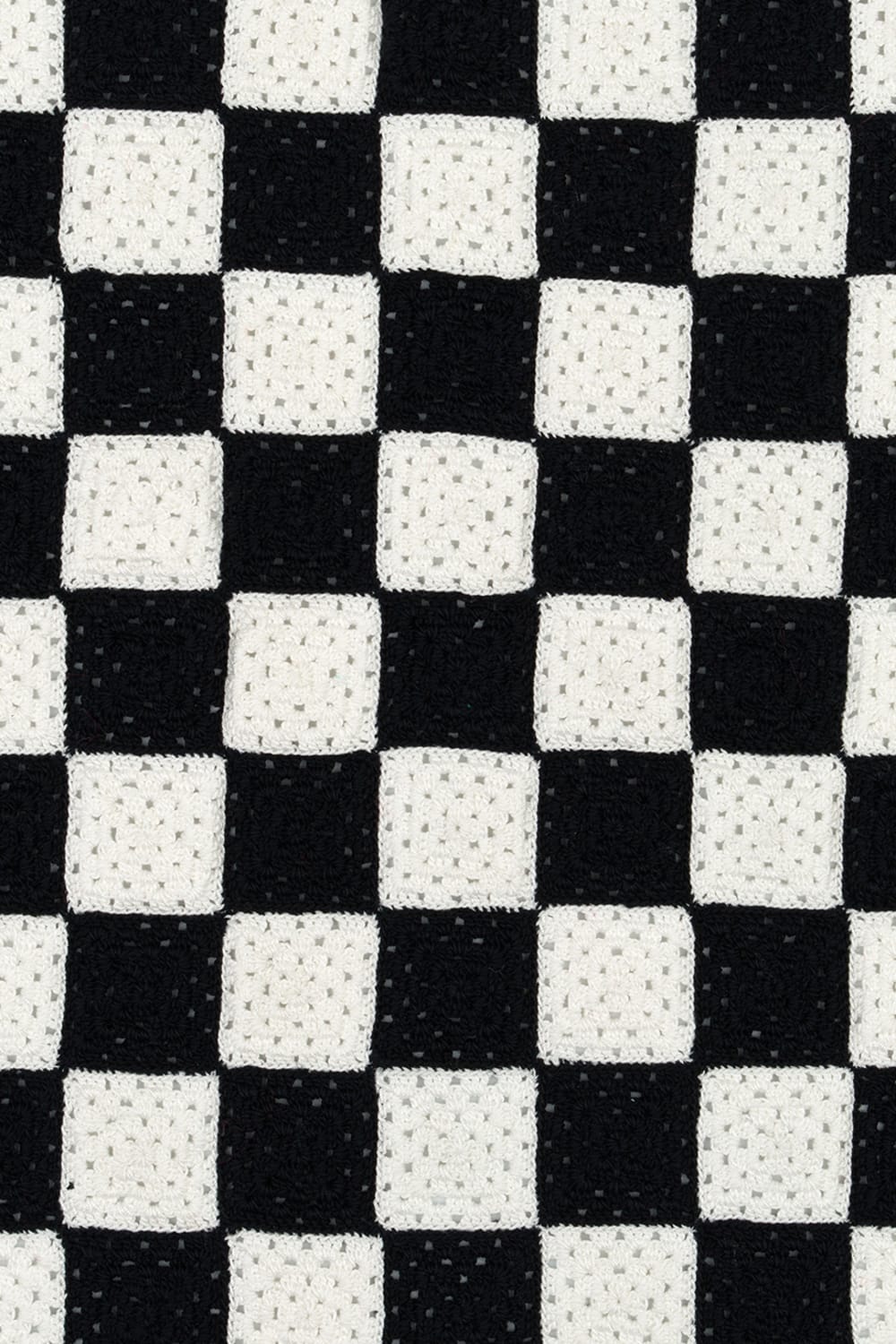 OHM Handmade-Siyah Beyaz Checkered El İşi Dantel Örtü-Dantel Örtüler-3-Milagron.com