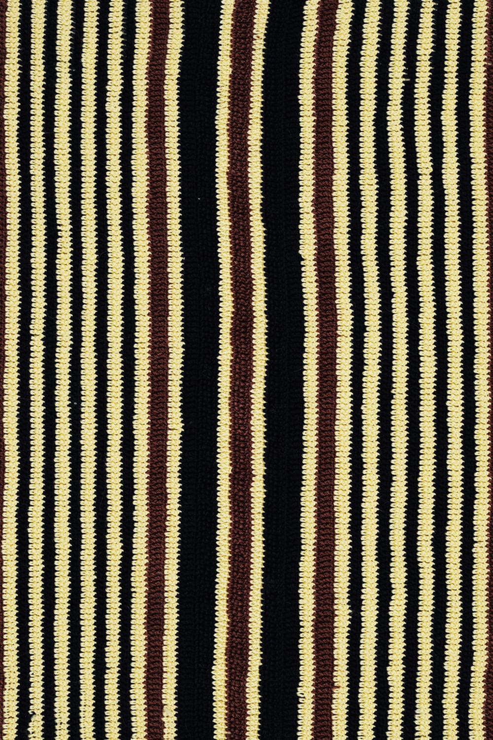 OHM Handmade-Siyah Sarı Kahverengi Multi Stripes El İşi Dantel Örtü-Dantel Örtüler-3-Milagron.com