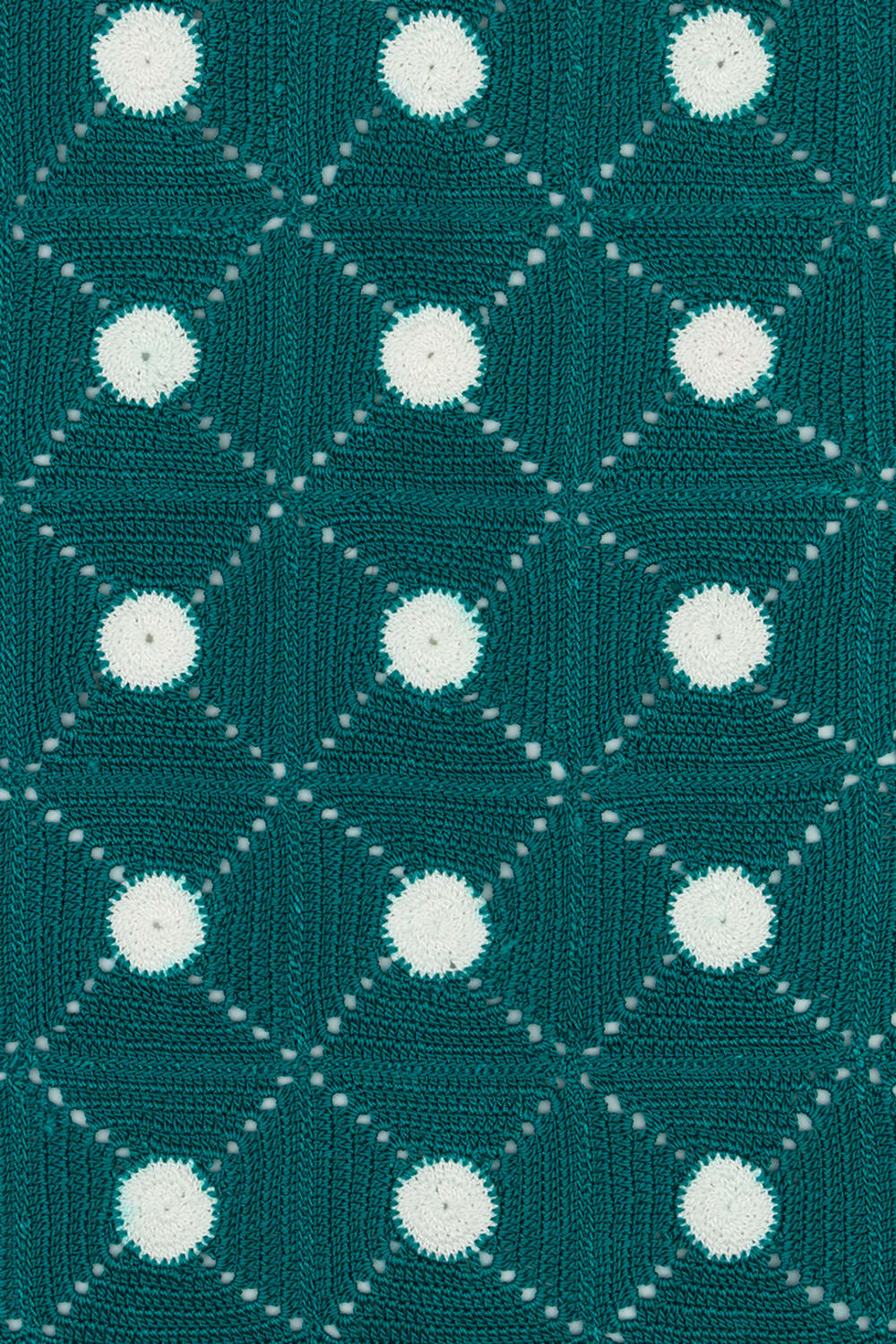 OHM Handmade-Yeşil Beyaz Tiny Dots El İşi Dantel Örtü-Dantel Örtüler-3-Milagron.com