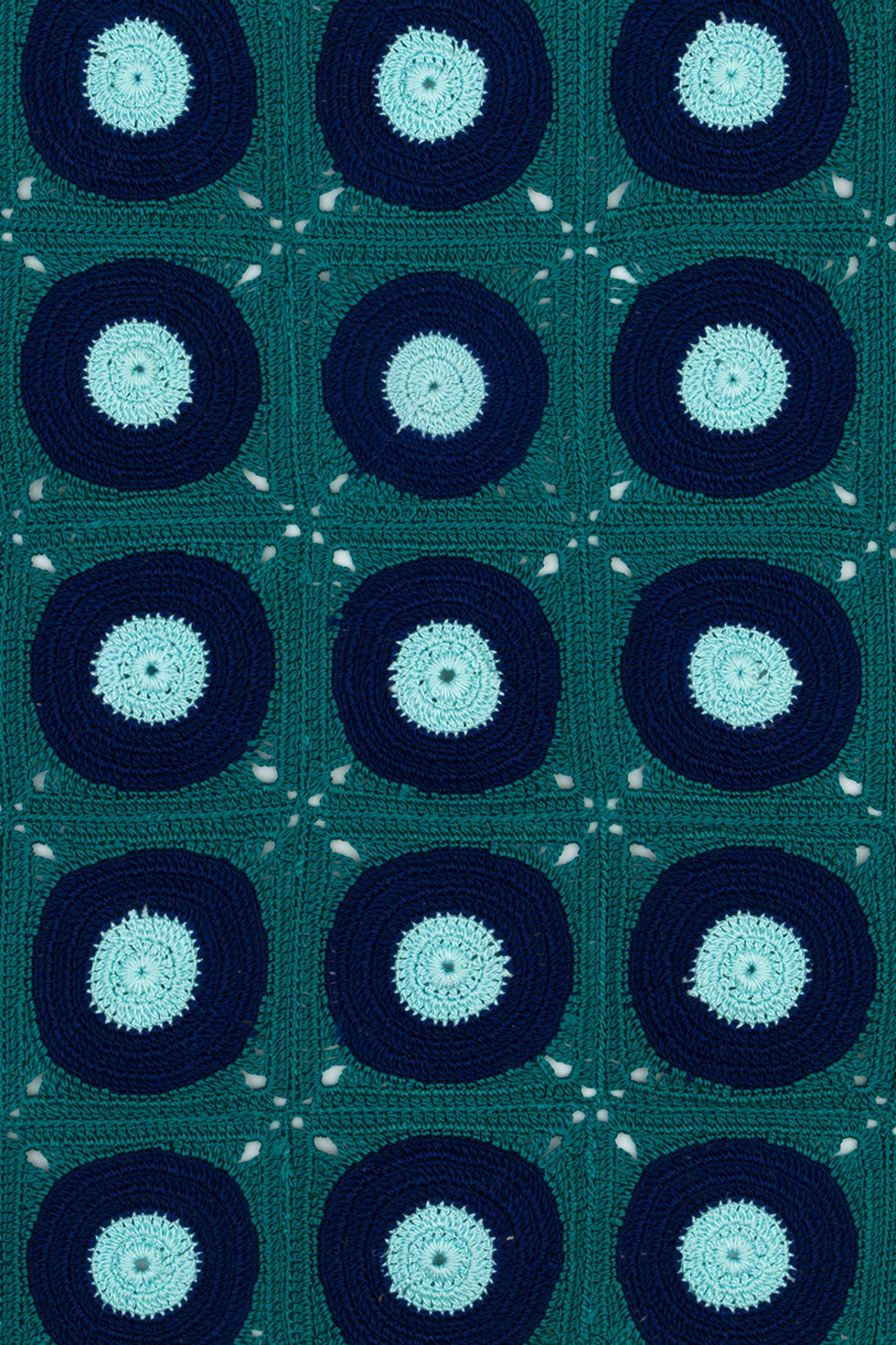 OHM Handmade-Yeşil Lacivert Mavi Evil Eye El İşi Dantel Örtü-Dantel Örtüler-3-Milagron.com