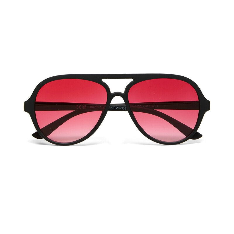 Okkia Alessio Unisex Güneş Gözlüğüsiyah / Lens : Kırmızı
