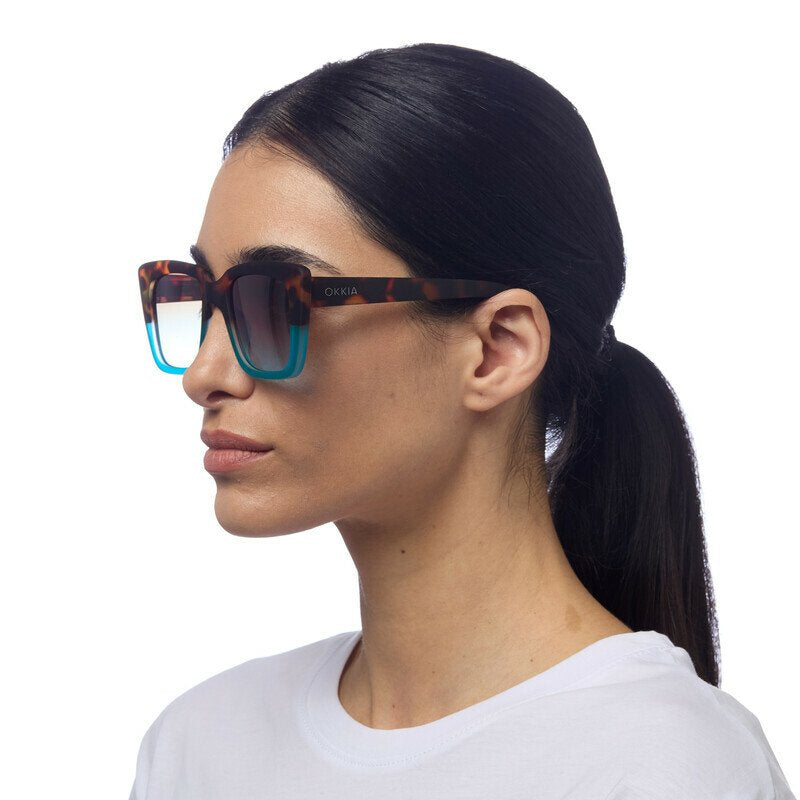 Okkia Elba Unisex Güneş Gözlüğühavana Mavi