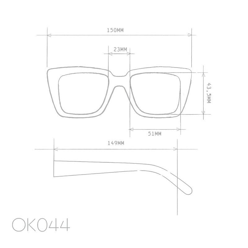 Okkia Elba Unisex Güneş Gözlüğüsiyah - Pudra/ Lens: Siyah Gradyan