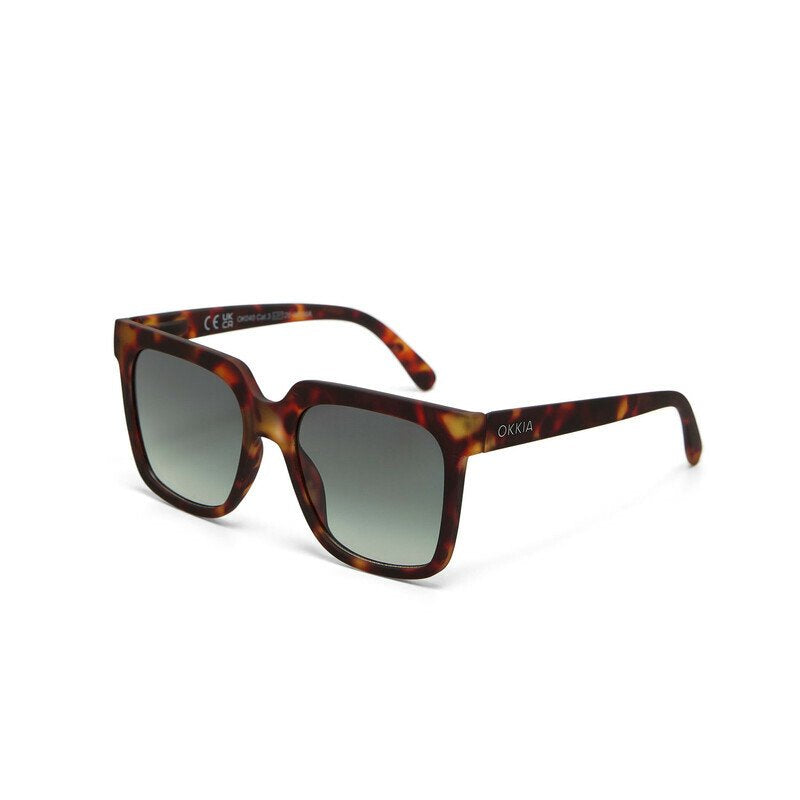 Okkia Roma Unisex Güneş Gözlüğühavana/ Lens: Yeşil