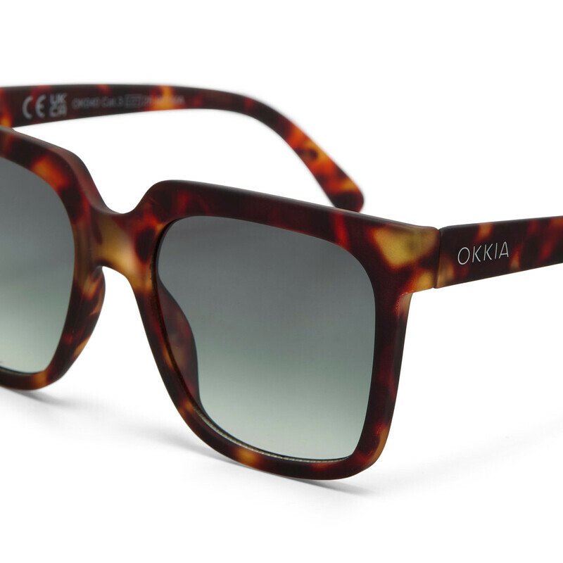 Okkia Roma Unisex Güneş Gözlüğühavana/ Lens: Yeşil