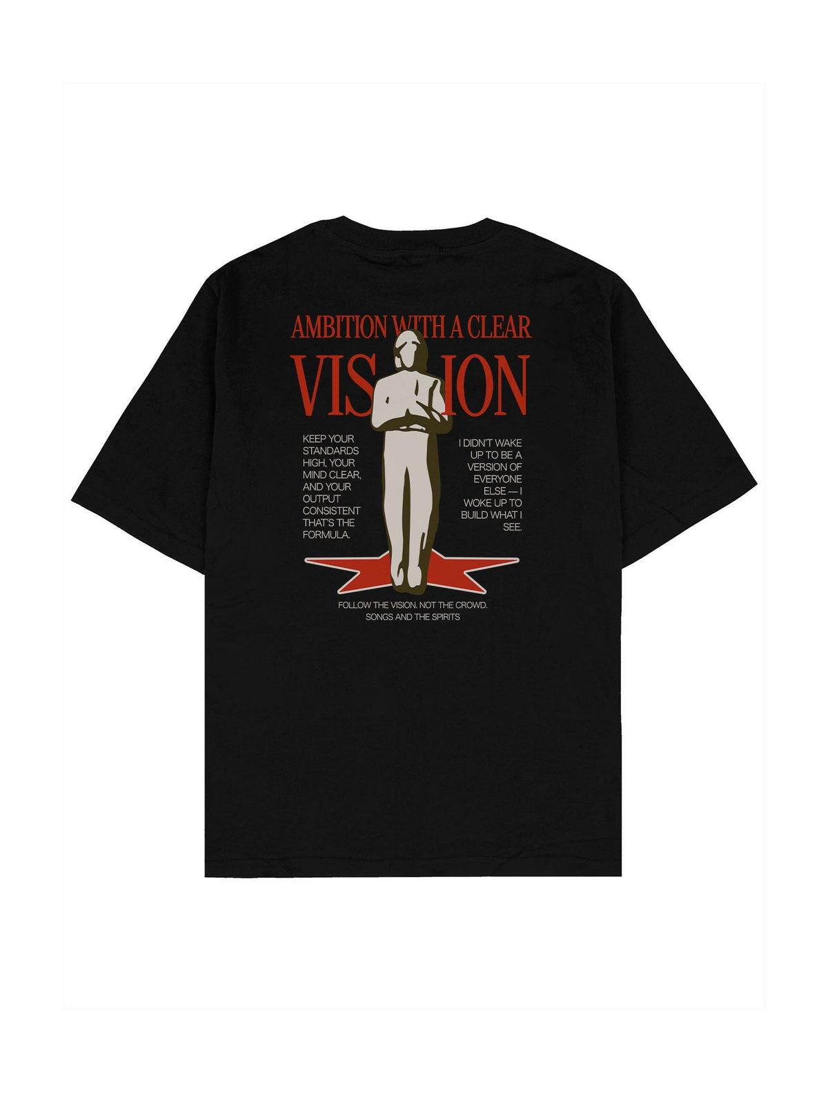 Ambition With A Clear Vision Oversize Tişört