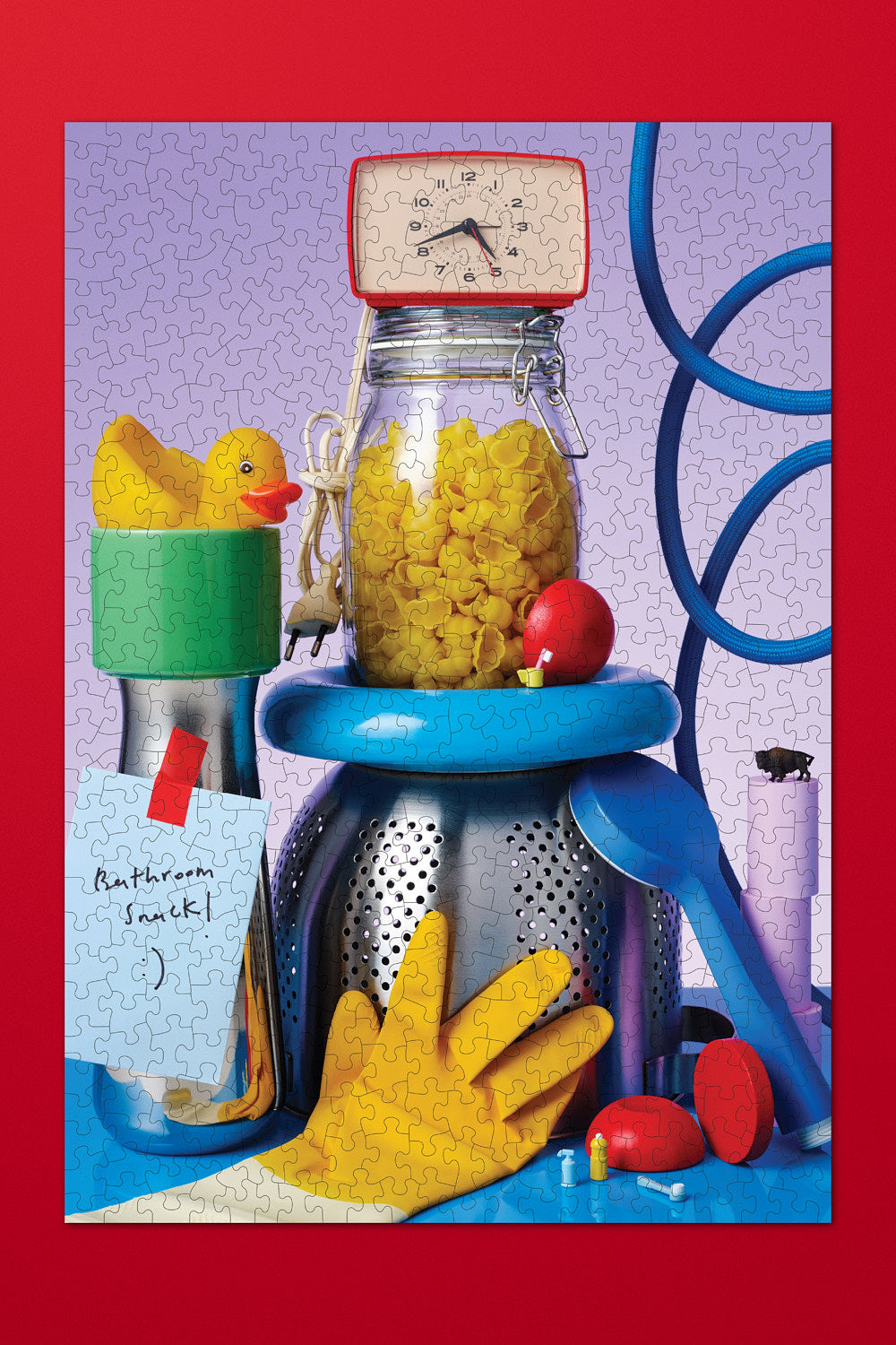 Bathroom Snack Jigsaw Puzzle 500 Parça / Yapboz 46x66cm - 3